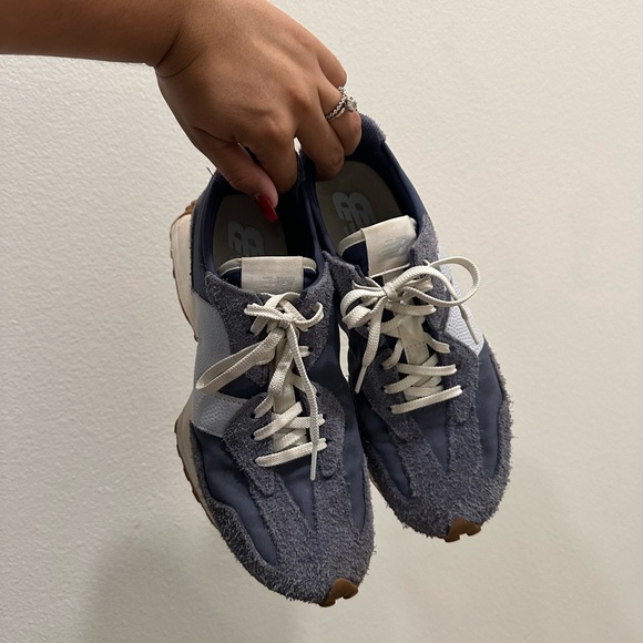 New Balance 327 NAVY DENIM USED WOMENS 9.5 - Picture 2 of 5